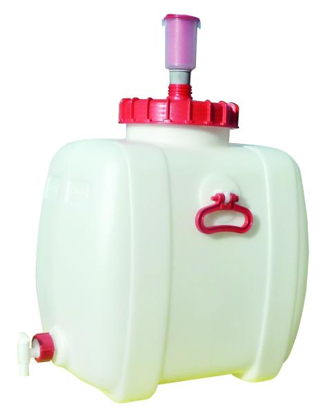Tonnelet, bidon avec robinet finition viticole -  15 litres