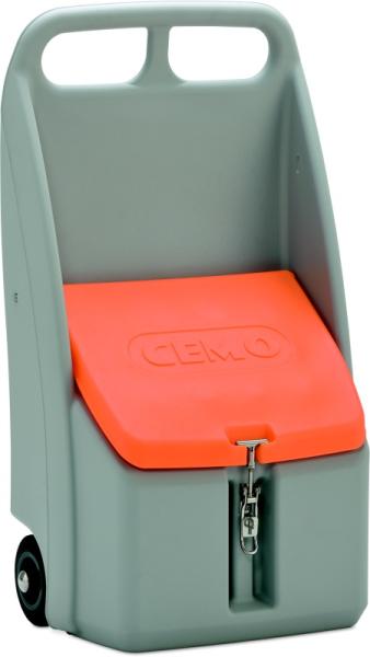 Coffre de transport 70 litres Cemo sur roulettes 