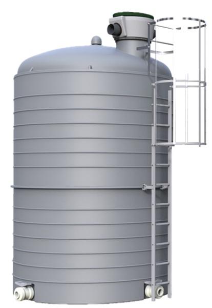 Cuve à eau avec filtre 15000 litres - VERTIC'EAU + ECHELLE