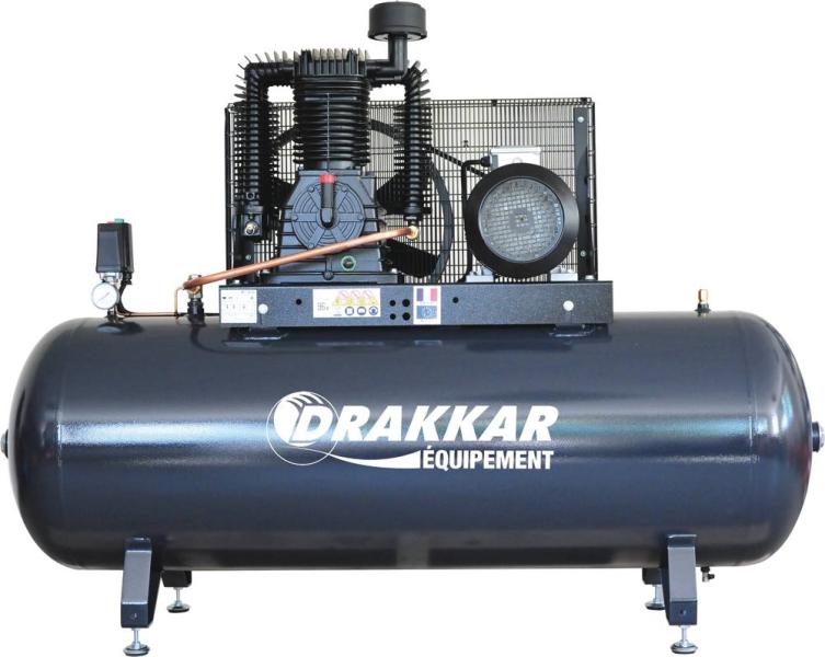 Compresseur Drakkar 500L 11bar 10CV à courroie
