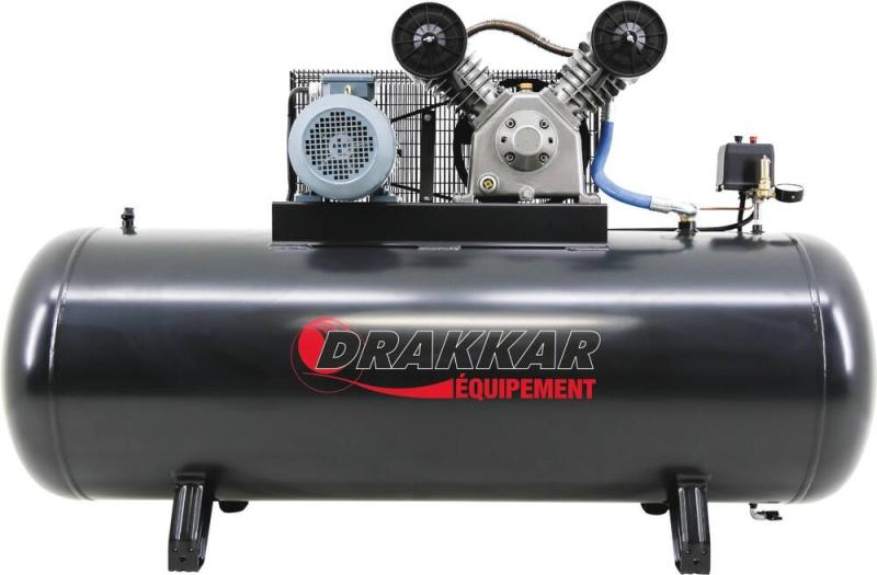 Compresseur Drakkar 500L 10bar 7.5CV à courroie
