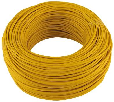Couronne 100M Câble Monoconducteur 1,5 mm² - Jaune