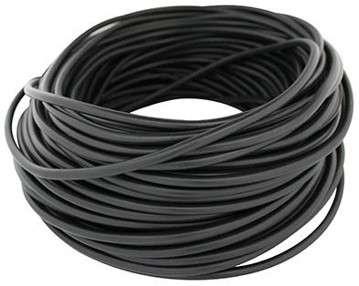 Câble électrique 2 x 1 mm² Noir - 50 mètres