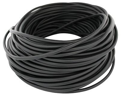 Câble électrique 5 x 0.75 mm² Noir - 50 mètres