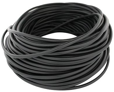 Câble électrique 5 x 0.50 mm² Noir - 50 mètres
