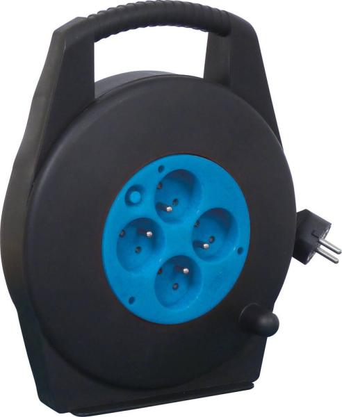 Enrouleur électrique 10 mètres en 3G1,5mm² 230V - 4 prises - SODELEC