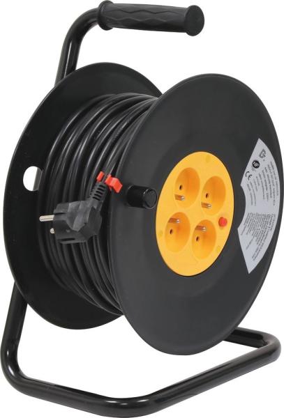 Enrouleur Électrique HO5VV-F 40m 3G1,5mm² 230V 4 Prises – SODELEC