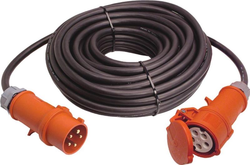 Rallonge TRI électrique HO7RN-F 10m 5G4mm² 400V - AS SCHWABE