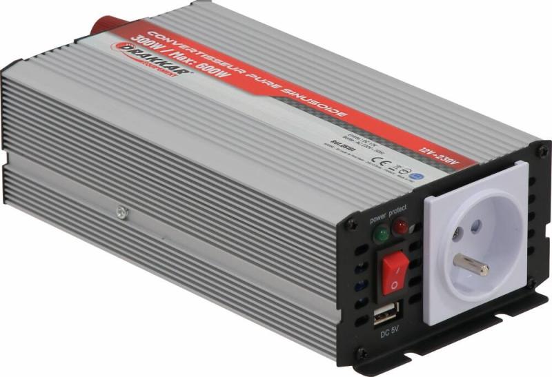 Convertisseur 12V DC/230V AC - 600W Max - Pure Sinusoïde – DRAKKAR