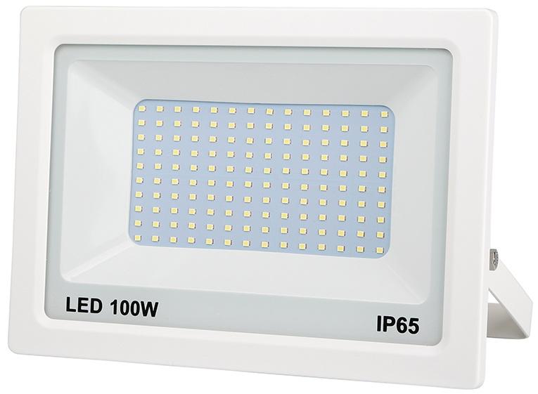 Projecteur LED Plat Blanc 100W 8000LM - LUMITRACK