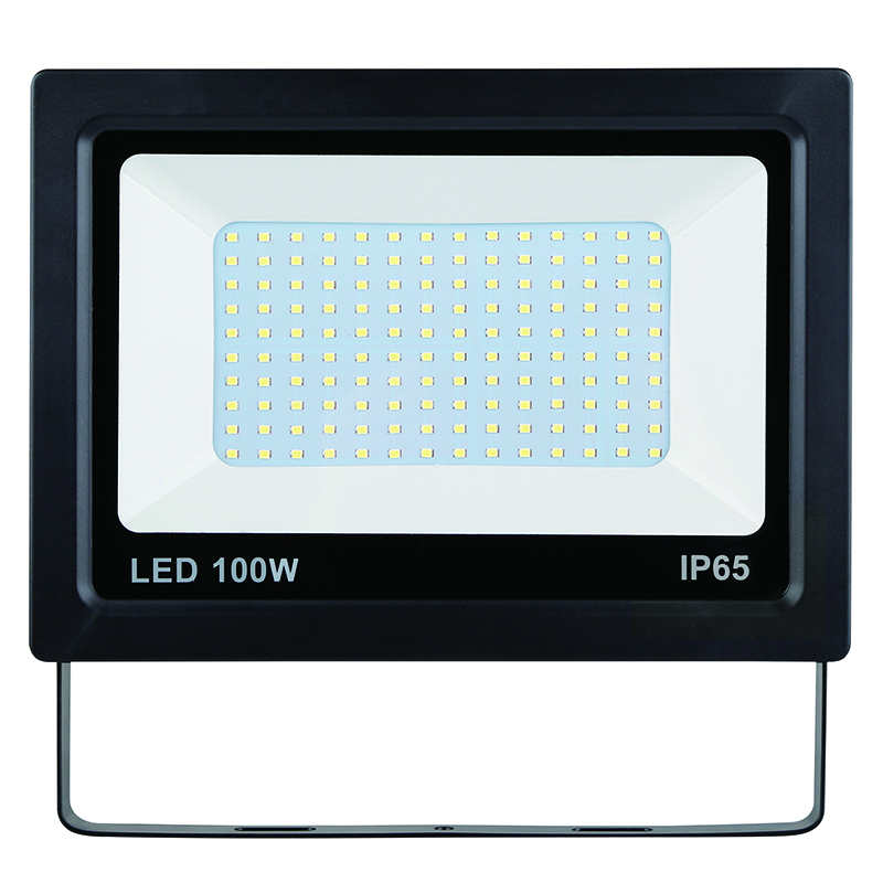 Projecteur LED Plat Noir 100W 8000LM - LUMITRACK