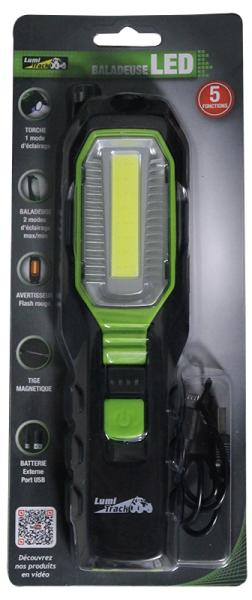 Baladeuse LED Rechargeable 280LM - LUMITRACK - Meilleure vente !