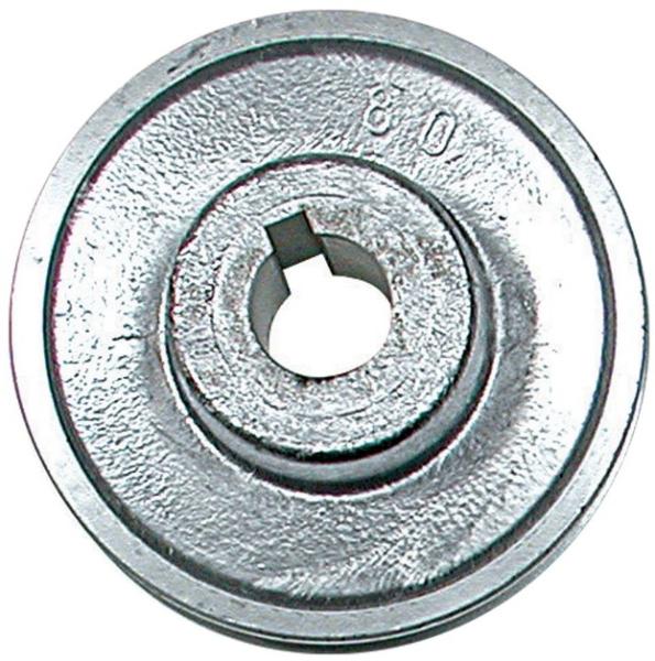 Poulie en Aluminium 80 mm - Axe Ø 28 mm