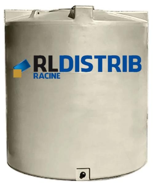 Cuve à Eau 5000 Litres Verticale Cylindrique Hors Sol – BEIGE Économique