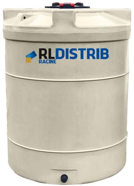 Cuve à Eau 3000 Litres Verticale Cylindrique Hors Sol  - BEIGE