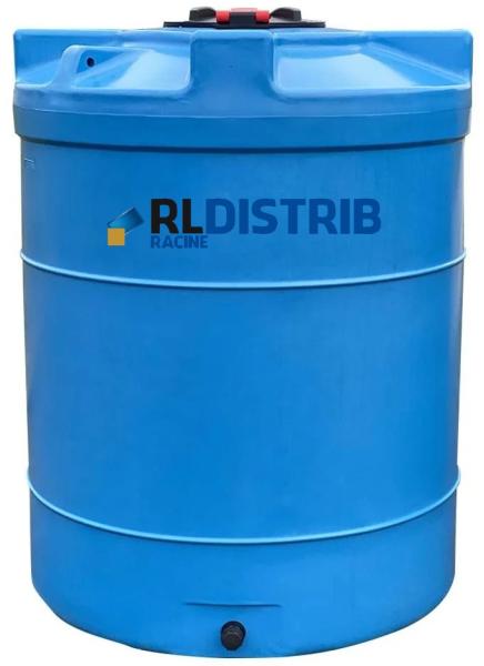 Cuve à Eau 3000 Litres Verticale Cylindrique Hors Sol - BLEU