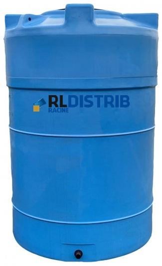 Cuve à Eau 2000 Litres Verticale Cylindrique Hors Sol - BLEU
