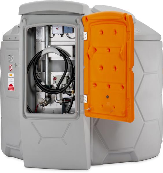 Cuve double paroi gasoil 7500L avec pompe - Station GO CUBE