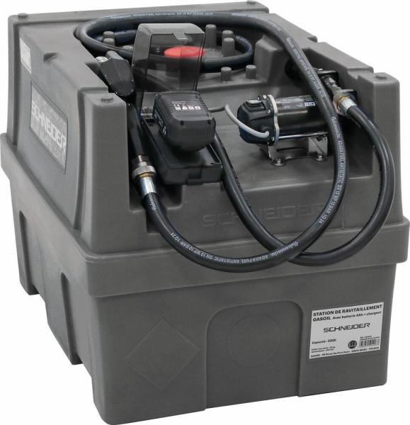 Cuve gasoil 200L SCHNEIDER avec pompe Li-ion 20V