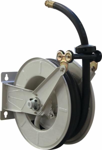 Enrouleur de tuyau gasoil/GNR auto fixe 8 m 25 mm