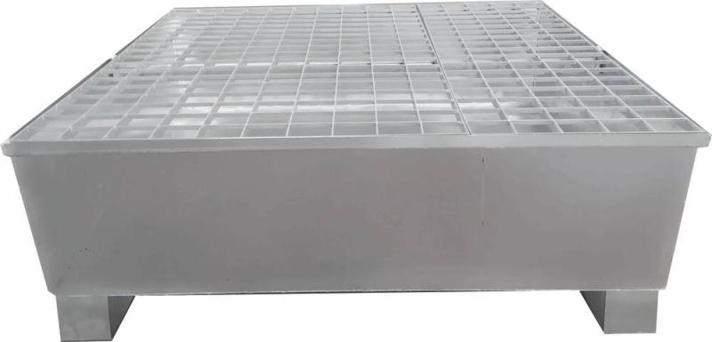 Bac rétention acier 4 fûts sur chariot