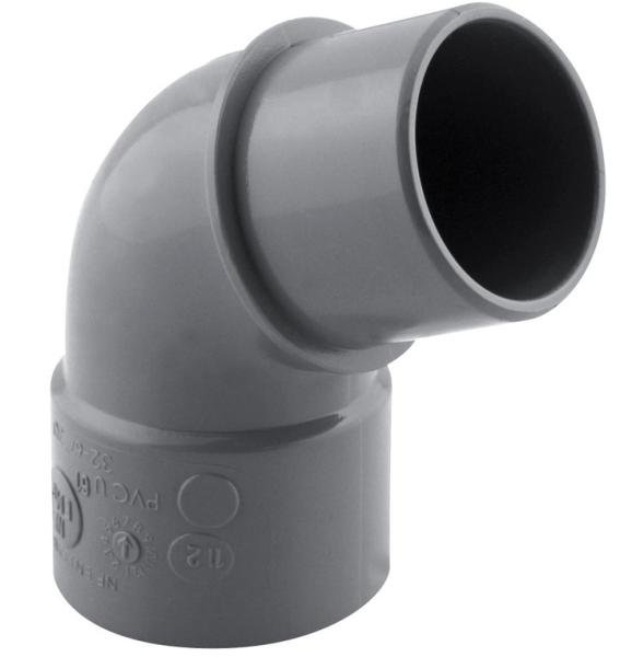 Coude PVC évacuation 67° MF Ø80 haute qualité