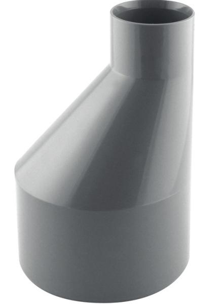 Réduction excentrée PVC Ø125x100 mâle femelle