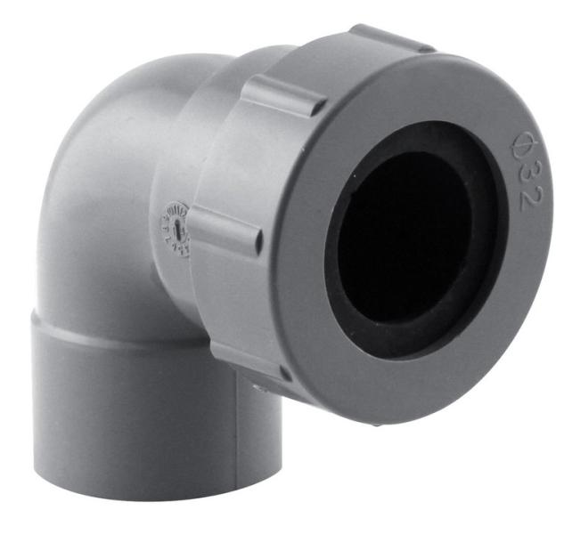 Coude PVC évacuation 87° Ø40 femelle haute qualité