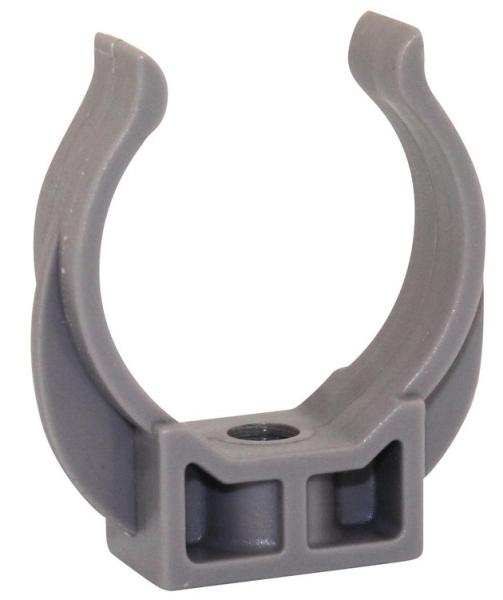 Collier lyre PVC Ø40 fixation tube évacuation