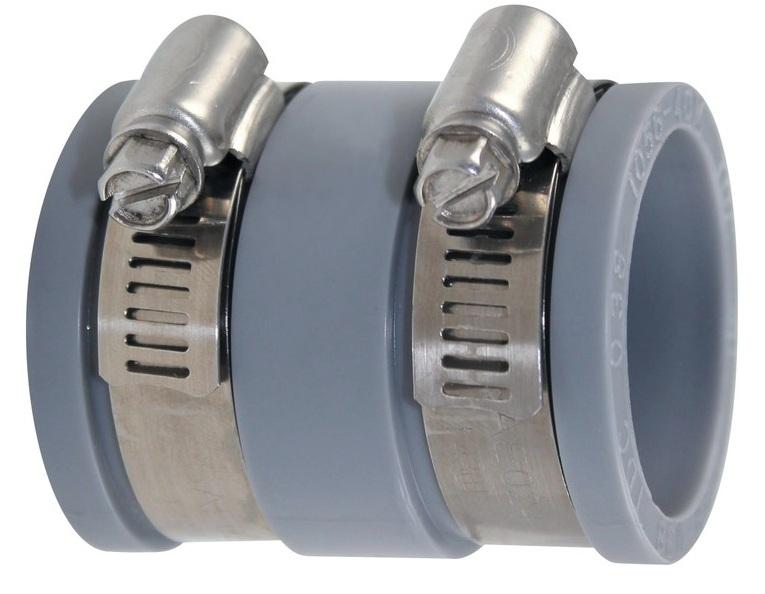 Raccord PVC souple multi-matériaux Ø38/45 étanche
