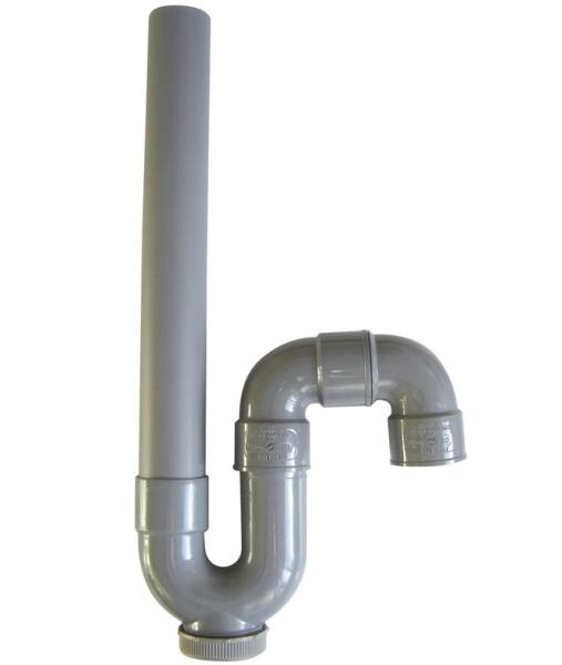 Siphon machine à laver vertical Ø40 à 2 coudes