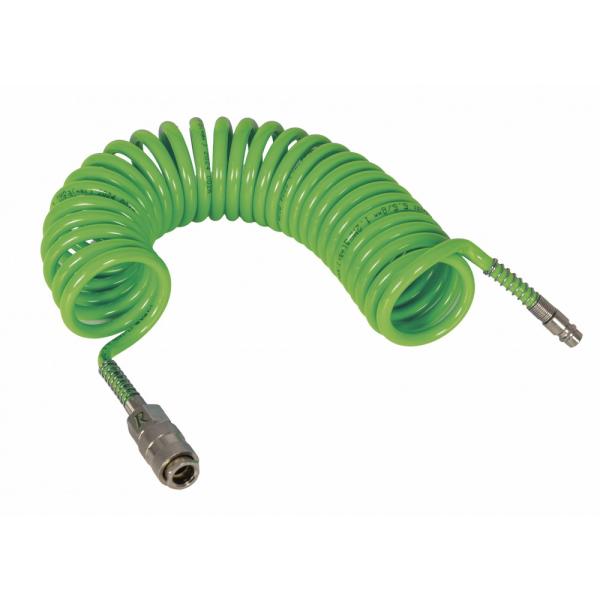 Tuyau à air spiralé PU 5m RIBIMEX 8 bar