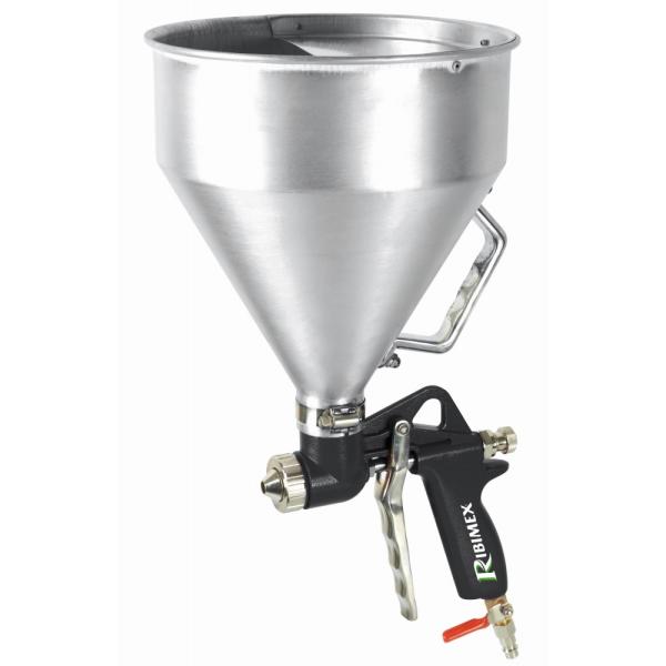 Pistolet à crépir RIBIMEX godet aluminium 5L