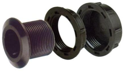 Passe paroi polypropylène Ø15 mm étanche