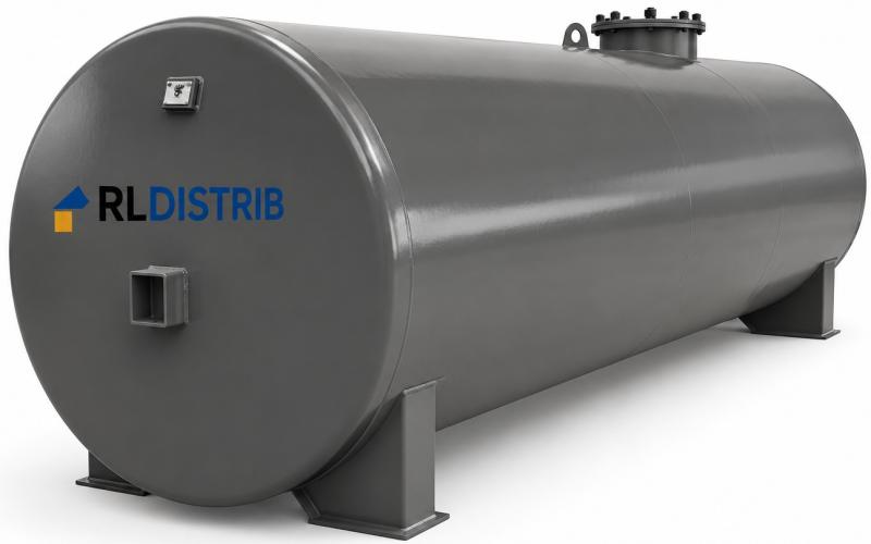 Cuve acier double paroi aérienne 40000 L sur berceaux