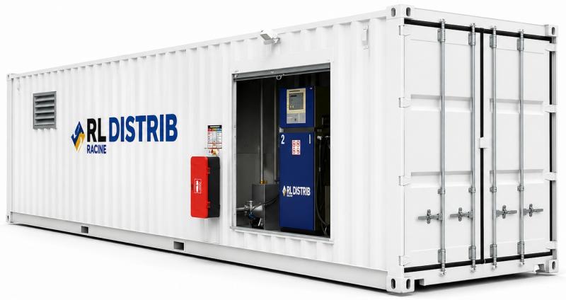 Station carburant en container maritime jusqu'à 40 m³