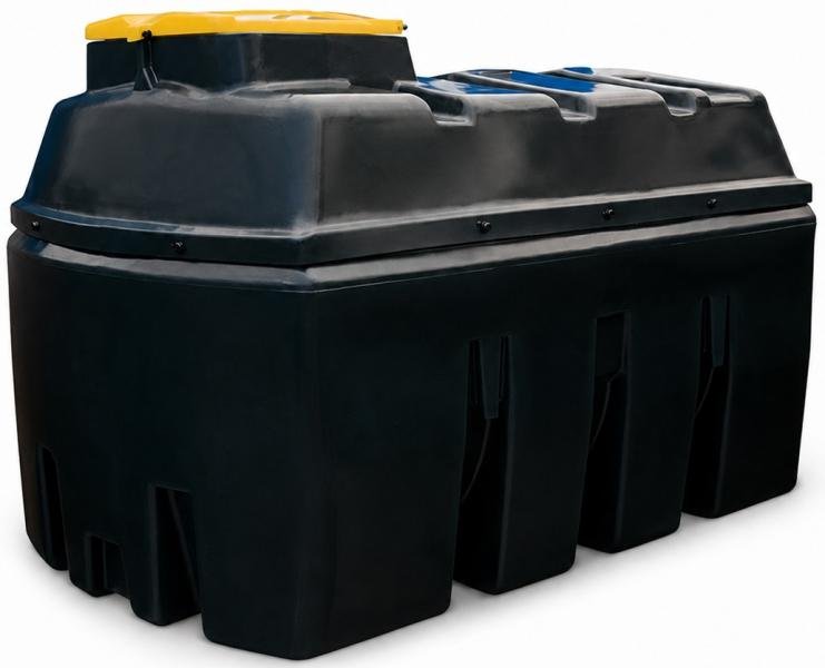 Cuve récupération huile usagée 2500 L double paroi