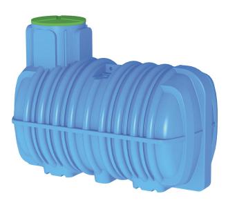 Cuve à eau à enterrer 3000 litres - Version nue 