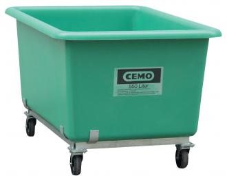 Bac en polyester 1500 litres sur roulettes - CEMO