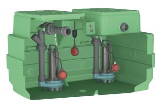 Poste de relevage 500 litres Calpeda - 2 Pompes - CAL500 2GQRM10-12