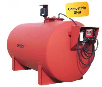Cuve acier double paroi gasoil 12000 litres avec pompe électrique