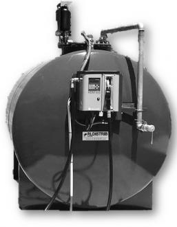 Cuve 8000 litres gasoil avec pompe à badges