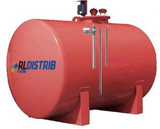 Cuve acier double paroi en acier 8000 L équipée gasoil