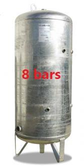 Réservoir galvanisé 1500 litres vertical - 8 bars