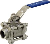 Vanne inox F/F - Soudure bout à bout