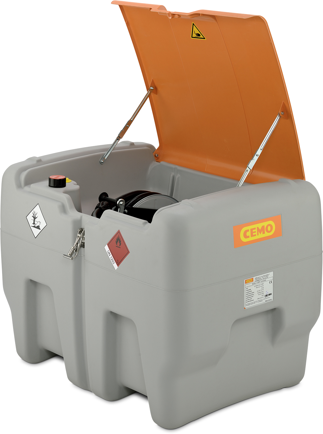 Cuve de transport gasoil 400 litres avec pompe et enrouleur 