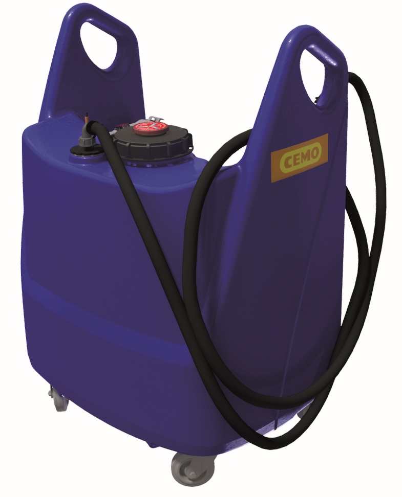 La petite cuve Adblue 130L avec pompe sur batterie 