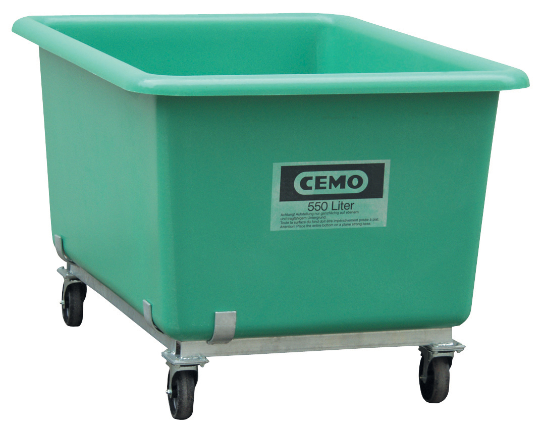 Bac sur roulettes 400 litres CEMO