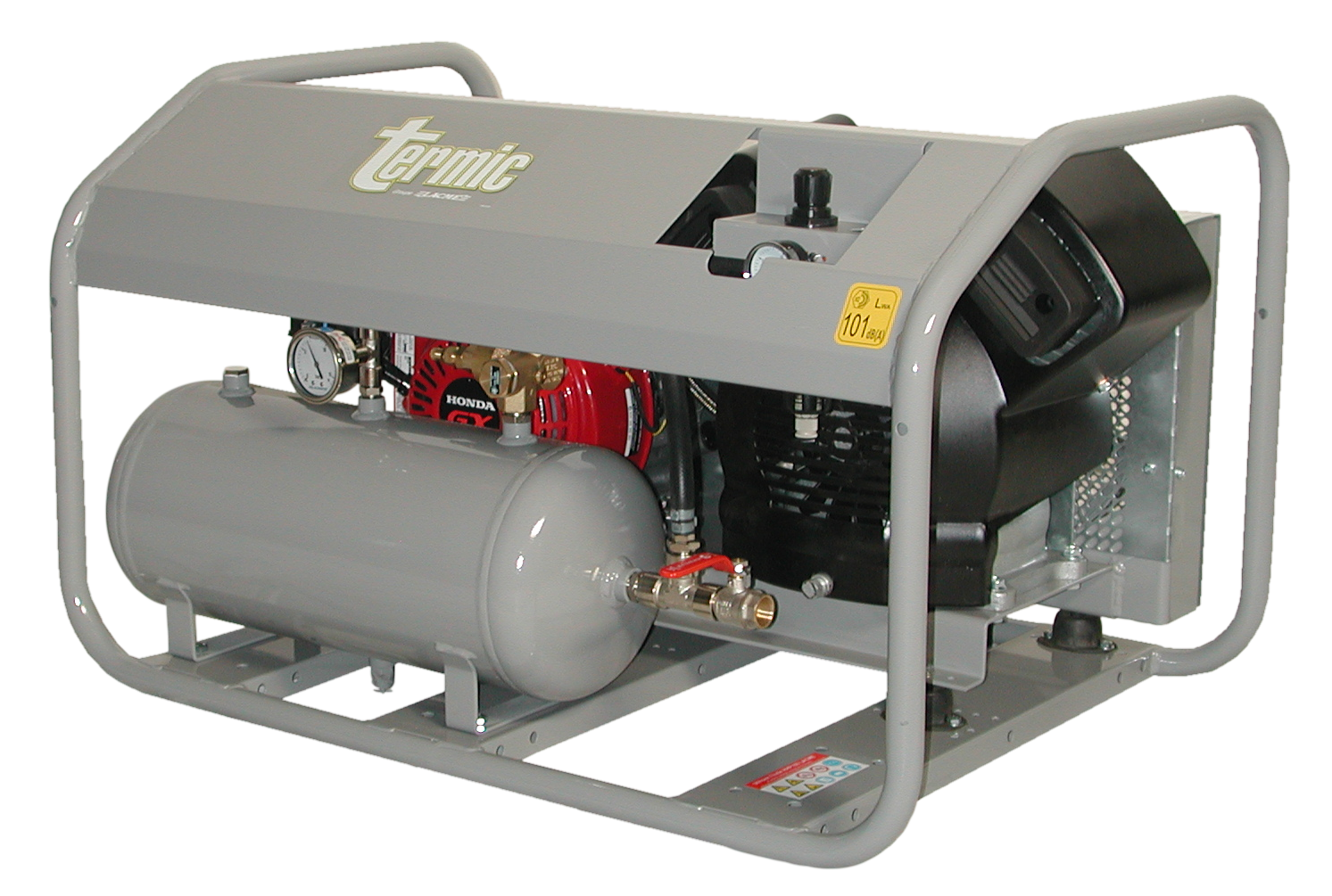 Compresseur thermique, autonome, spécial chantier, moteur essence HONDA