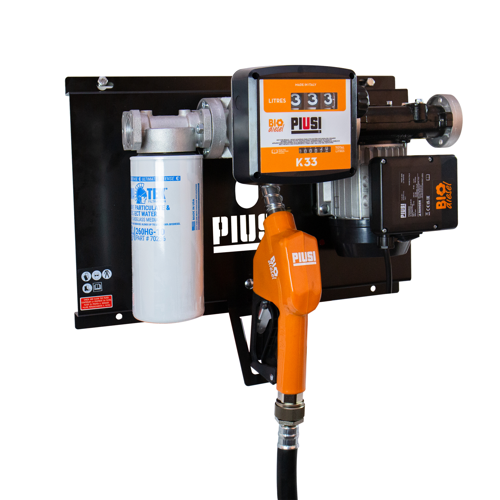 Kit pompe Biodiesel B100 Piusi avec accessoires